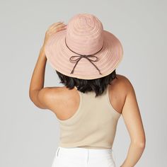 For a stylish pop of color, our ribbon paperbraid stripe sun hat is your kind of hat! Its medium sized brim offers just the right amount of sun coverage ! Features: Color: Rose Adjustable Wired edge Brim Size: 4" Hat Size: 57cm Material: 56% Polyester, 44% Cotton Sun Protection: UPF 50+ Adjustable Pink Straw Sun Hat, Pink Adjustable Summer Boater Hat, Pink Sun Hat With Upf 50+ For Spring, Pink Straw Sun Hat For Summer, Pink Sun Hat With Upf 50+ For Summer, Pink Boater Hat For Spring Vacation, Pink Hat For Summer Day Out, Pink Summer Hat For Warm Weather, Pink Hats For Warm Weather And Summer