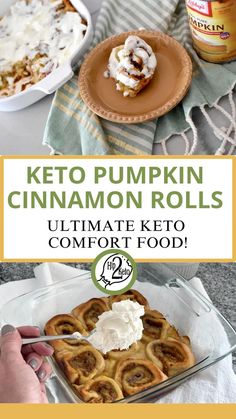 Keto Pumpkin Cinnamon Rolls are the Ultimate Keto Comfort Food! Bring on fall with these keto pumpkin cinnamon rolls! If you love fall treats, these keto pumpkin cinnamon rolls are for you!
It doesn’t get any better than keto cinnamon rolls with a flavorful pumpkin filling. These are the epitome of sinfully sweet keto comfort food. #fallrecipes Keto Comfort Food, Rolls From Scratch, Cinnamon Rolls From Scratch, Keto Breakfast Smoothie, Recipe For Fall, Keto Cinnamon Rolls, Cinnamon Roll Dough