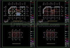 the blueprints for an architectural project