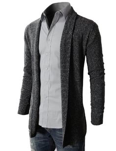 H2H Men's Shawl Collar Cardigan With No Button - Listing price: $41.50 Now: $28.99 #H2H Mens Long Cardigan, Mens Shawl Collar Cardigan, Mens Shawl, Handsome Style, Shawl Collar Cardigan, Men's Sweaters, Cardigan Sweaters, Mode Casual, Mens Fashion Fall