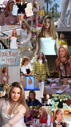 Cher Horowitz mood board #cherhorowitz #cluelessmovie #cluelessaesthetic Cher Clueless Aesthetic, Cher Horowitz Aesthetic, Cher And Dionne, Clueless Aesthetic, 2000 Outfits, 2000s Magazines, Clueless Movie