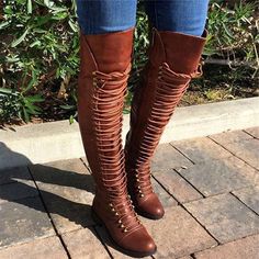 Style: Fashion. Stylish Item: Boots Upper Material: Leather.Short Floss Toe: Closed Toe Closure Type: Zipper Heels: Low Heel Lace Up Riding Boots, Block Heel Knee High Boots, Heel Knee High Boots, Popular Boots, Army Boots, Zipper Heels, Round Toe Shoes, Casual Shoe, Boots Women Fashion