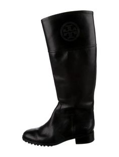 Tory Burch Leather Knee-High Riding BootsBlackRound-ToesIncludes BoxDesigner Fit: This designer typically runs true to size.Unfortunately, due to restrictions, this item may not be eligible for shipping in all areas. Tory Burch Tall Boots, Tory Burch Sleeping Bag Boots, Boots Tory Burch, Black Tory Burch Boots, Leather Riding Boots, Boot Shoes Women, Riding Boots, Knee High, Tory Burch