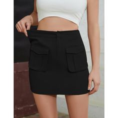 Elevate your style with the KOJOOIN Women's High Waist Black Cargo Skirt, a must-have for those who value both fashion and functionality. This bodycon mini skirt is designed to flatter and support with its high-waisted, stretchy silhouette.

- **Color:** Black
- **Size:** XL
- **Material:** 60% Polyester Terylene, 40% Spandex
- **Gender:** Female
- **Features:** Solid color, stretchy fabric, convenient pockets, plain hem

Crafted from a durable blend of polyester terylene and spandex, this skirt Black Stretch Skirt With Pockets, Trendy Black Mini Skirt With Pockets, Black Cargo Skirt With Pockets, High Waist Solid Pencil Skirt With Pockets, Fitted Black Mini Cargo Skirt, Fitted Black Cargo Skirt With Pockets, Black Lined Cargo Skirt, Black Casual Short Pencil Skirt, Trendy Black Skort With Pockets