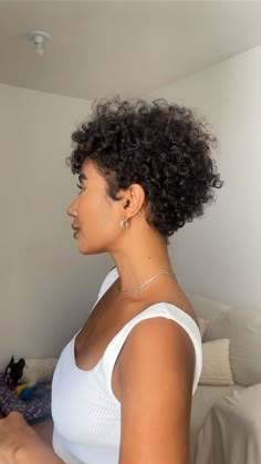 basic and chic | Instagram Finger Waves Short Hair, Black Hair Short Cuts, Healing Era, Girly Vibes, Biracial Hair, Natural Hair Short Cuts, Curly Haircuts, Short Curly Haircuts, Pixie Hair