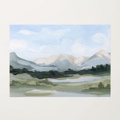 ’Silverton’ Art Print - Rolled Canvas / 8x10 in / No Frame Colorful Scenery, Western Colorado, Mountain Artwork, San Juan Mountains, Acrylic Landscape, Ski Town, Landscape Paintings Acrylic, Mountain Wall, Mountain Town