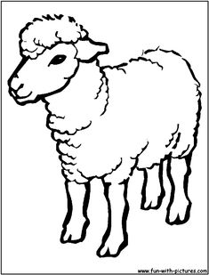 a black and white drawing of a sheep