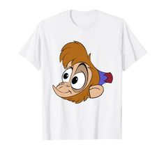 an image of a cartoon character wearing a t - shirt with the face of a monkey