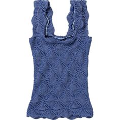 Square neck, stretchy synthetic blend fabric, and unique detailing make the Free People Love Letter Cami a must wear. Chic Fitted Blue Crochet Top, Blue Stretch Crochet Top, Free People Love Letter Cami, Love Letter Cami, Cami Outfit, Womens Cami, Birthday Wishlist, Summer Fits, Love Letter