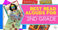 books with the title best read alouds for 2nd grade in front of an image