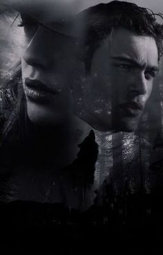 the twilight saga movie poster with two young men looking into each other's eyes