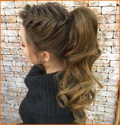 Up Ponytail, Ponytail Braid, Prom Hair Updo, Wavy Ponytail, Braided Ponytail Hairstyles, A Ponytail, Peinados Fáciles Para Cabello Corto, Penteado Cabelo Curto, Black Hairstyles