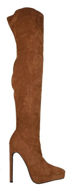 suede over the knee stiletto boot - RK Collections Boutique Vegas Style, So Me, Boot Brands, Thigh Highs, Over The Knee, X 23, Faux Suede, The Knee, Heeled Boots