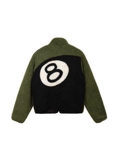 Stussy 8 Ball Jacket, 8 Ball Sherpa Jacket, 8 Ball Jacket, 8 Ball Graphic, Stussy Fleece, Sherpa Fabric, Sneaker Stores