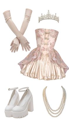 #princess #princesscore #outfitinspo #beauty Disney Princess Dress Aesthetic, Princess Attire Outfits, Trendy Pink Aesthetic, Princess Outfits Ideas, Princess Fashion Aesthetic, Princess Like Dresses, Outfit Sets Aesthetic, Reavling Outfit Aesthetic, Bday Looks