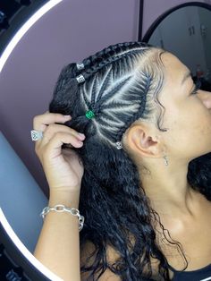 Cornrow Hairstyle, Punk Hairstyles, Mixed Curly Hair, Quick Natural Hair Styles, Braided Cornrow Hairstyles, Quick Braided Hairstyles, Hair Braid Videos, Trendy Hairstyle