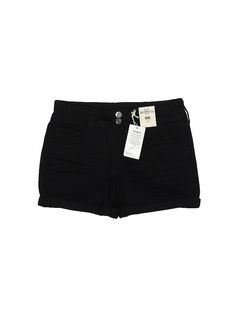 SO Shorts Size: 5 Bottoms - used. 58% COTTON, 26% POLYESTER, 14% RAYON, 2% LYCRA, Solid | SO Shorts: Black Solid Bottoms - Size 5 Black Solid, Shorts Black, Black Shorts, Womens Bottoms, Women Handbags, Clothes, Black