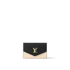 Products by Louis Vuitton: Lockmini Wallet Lv Small Wallet, Elegant Black Compact Card Holder, Goyard Wallet, Designer Wallet, Lv Wallet, Chanel Wallet, Card Case Wallet, Fancy Bags, Luxury Purses