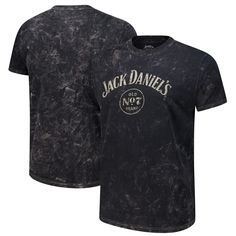 Pour yourself a glass of your favorite Tennessee whiskey and slip into this Jack Daniels Mineral T-Shirt from American Needle. It's made from premium cotton that's been mineral washed to create a vintage look and feel. The distressed screen print graphics on the front add to the shirt's overall worn-in aesthetic, making it a perfect choice for casual outings or relaxing at home. Jack Daniels Shirt, Whiskey Shirt, Tennessee Whiskey, In Aesthetic, Jack Daniels, Jack Black, Hats For Sale, Free Shopping, Vintage Look