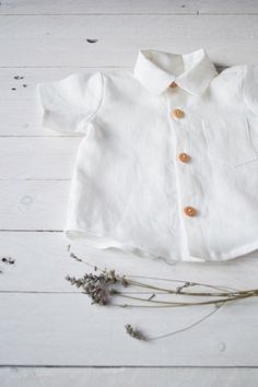 First Birthday Shirt Boy, Boys Linen Shirt, White Baby Romper, Rustic Flower Girl Dress, First Birthday Shirt, Rustic Flower Girls, Short Sleeves Shirt, Shirt For Boys, Boys Tops