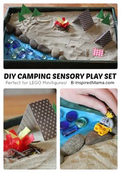 this is an easy diy camping play set for kids