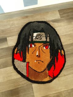 a rug with an anime character on it