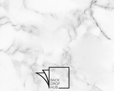 the back drop club logo is shown on a marble background with black and white squares