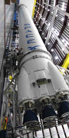 the space shuttle is being assembled in an assembly line