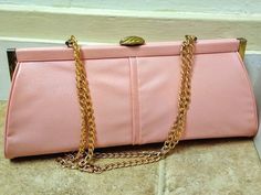 Vintage 1950s 1960s Pink Faux Leather Handbag Purse Pocketbook MCM Restored Hand painted Vintage Pink Evening Bags, Vintage Pink Bags, Gray Handbags, Faux Leather Handbag, Leather Paint, Top Handle Bags, Pocket Book, Handbag Purse, Leather Handbag