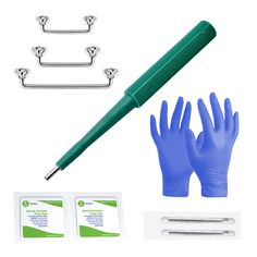 surgical gloves and medical supplies are shown