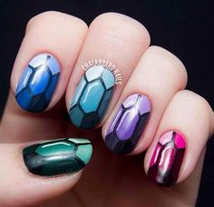 Nail Art Mariage, Chalkboard Nails, Diamond Nail Art, Colorful Nail, Nail Jewels, Nail Art Wedding, Gem Nails, Diamond Nails, Acrylic Nail Art