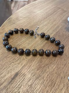 SILPADA Jewelry Retired Bronzite & Sterling Silver Bead Necklace Bridal Wedding Mother's Birthday Gift For Her Prom Collectible Jewelry Mother Birthday, Necklace Bridal, Silver Bead Necklace, Silpada Jewelry, Mother Birthday Gifts, Special Jewelry, Silver Bead, Cute Rings, Birthday Gift For Her