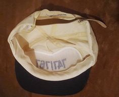 "Like new! Vintage 1980s era men's canvas ball cap. Ivory cotton fabric with blue stitched 747/767 from Boeing. Leather adjustable strap with goldtone clasp. Collectable. One Size, approximately 5\" tall. FREE SHIPPING" Vintage Canvas Cap, Vintage Canvas Baseball Cap, Vintage Adjustable Canvas Baseball Cap, Vintage Cream Baseball Cap With Curved Brim, Vintage Cream Snapback Baseball Cap, Vintage Cream Baseball Cap, Vintage Beige Baseball Cap, Fabric Napkin, Men's Leather Jacket