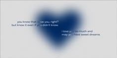 a blue heart with the words i love you on it and an image of two hearts