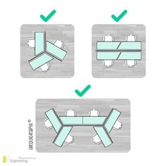 the instructions for how to make a table and chair from cardboard boxes, with green arrows pointing