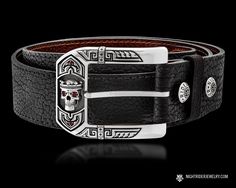 NightRider Jewelry "Guardian Latch" Solid Sterling Silver Men's Skull Belt Buckle | A Skull Buckle for every Occasion Male Pendant, Belt Buckles Men's, Skull Belt Buckle, Absolute Zero, Cowgirl Bling, Silver Turquoise Jewelry, Silver Belt Buckle, Western Belt Buckles, Silver Belt