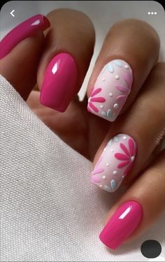 Summer Fun Nails Designs, June Nails Ideas 2024, Pedicure Trends, Pink Nail Art Designs, Summer Nail Ideas, Manicure Nail Designs, Fancy Nails Designs, Pink Nail Art, July Nails