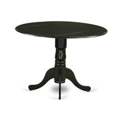 a black table with an oval top on a white background