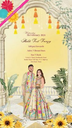 Haldi Ceremony Illustration, Haldi Caricature, Wedding Templates Invitation, Haldi Invitation Card, Haldi Invite, Adobe Wedding, Haldi Invitation, Groom Cartoon