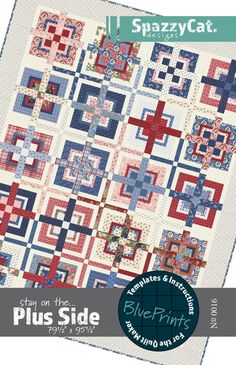 the blueprint quilt pattern is featured on this page, and it has an image of a