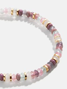 variant:Light Pink Elegant Multicolor Stackable Stretch Bracelet, Adjustable Faceted Beaded Rondelle Bracelets, Stackable Rondelle Beaded Bracelets, Adjustable Rondelle Beaded Bracelets, Elegant Multicolor Stackable Beaded Bracelets, Elegant Multicolor Gemstone Bead Stretch Bracelet, Elegant Stretch Bracelet With Colorful Beads For Everyday, Elegant Rondelle Beaded Bracelets, Elegant Rondelle Beaded Bracelets With Colorful Beads