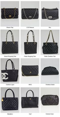 Chanel Classic Reference Chart Sac Louis Vuitton, Chanel Brand, Reference Chart