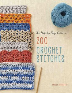 crochet book with yarn and knitting needles on the cover, next to it