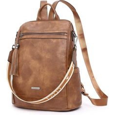 New Product Color: 0-0 Brown -Imported -Polyester Lining -Zipper Closure -[Leather Material]: The Women Backpack Purse Is Made Of Soft And Durable Vegan (Pu) Leather, U-Shade Zippers, With Reinforced Stitching And Gun-Tone Hardware, Make It More Sturdy And Utility, It Can Withstand Heavy Loads. -[Large & Multipurpose]: 12.2"(L) X 5.9"(W) X 12.6"(H). You Can Carry The Leather Backpack Purse Whether You Are On Campus, Work Or Travel. Unique, Minimalist Tassel Design, Can Go With Any Styles. -[Fash Trendy Brown Leather Backpack With Zipper Closure, Versatile Brown Leather Backpack With Zipper, Brown Faux Leather Backpack With Zipper Closure, Casual Brown Leather Backpack With Zipper, Chic Brown Backpack With Zipper Closure, Billabong Backpack, Guess Backpack, Herschel Backpack, Studded Backpack