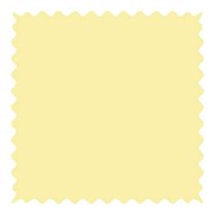 a yellow color swatch with scalloped edges and an area for the text