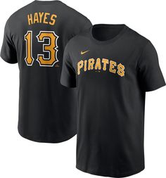 a black shirt with the number 13 on it that says, have's pirates