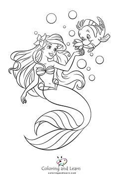 Click the link above and dive into the magical world of creativity on our Pinterest account. Discover a variety of coloring pages that await your inspiration! 😀😜🤭 Cute Disney Princess Drawings, Disney Tattoos Ariel, The Little Mermaid Drawing, Little Mermaid Drawing, Disney Colouring, Kid Coloring Pages