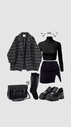 Chique Outfit, Look Grunge, Smink Inspiration, Pastel Outfit, Neue Outfits, Looks Black