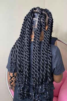 Senegalese Twists Yarn Twist Hairstyles, Big Twist Braids Hairstyles, Alicia Keys Braids, Jumbo Twists, Black Kids Braids Hairstyles, Senegalese Twist Hairstyles, Senegalese Twists, Yarn Twist