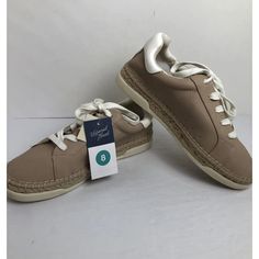 These Are New With Tags But They Do Have Some Minimal Wear To Them From People Trying Them On In The Store. Step Out In Style And Comfort With These Universal Thread Women's Sneakers In Size 8. These Sneakers Feature A Closed Toe Design With A Lace-Up Closure That Provides A Secure Fit. The Tan Color, Solid Pattern, And Faux Leather Outsole Material Give A Classic Look That Is Perfect For Travel, Workwear, Activewear, Or Casual Occasions. The Memory Foam Feature Ensures That Your Feet Are Comfortable All Day Long. This Is A Great Addition To Your Shoe Collection This Summer, Fall, And Spring. The Sneaker Is Made Of Man-Made Materials And Has A B Shoe Width. Wear It For Gym And Training, Wa Bear And Butterfly, B And B, Platform Sneaker, Pink Suede, Wedge Sneakers, Toe Designs, Universal Thread, Platform Sneakers, Tan Color